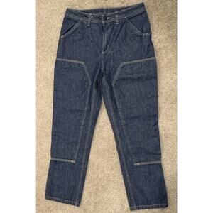 Carhartt WIP Size 6 Double Knee Work Pants Dark Wash Denim Jeans